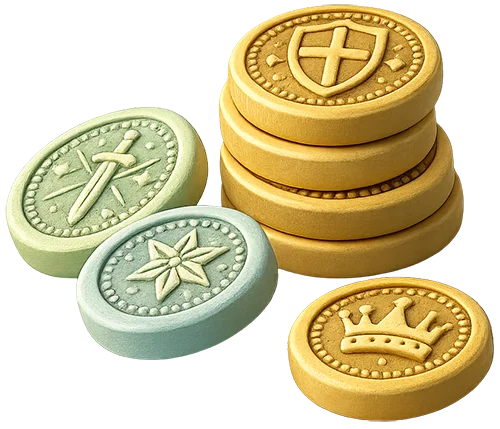 Stabel af mønter som symbol på pris, investering og omkostningseffektiv 3D print produktion