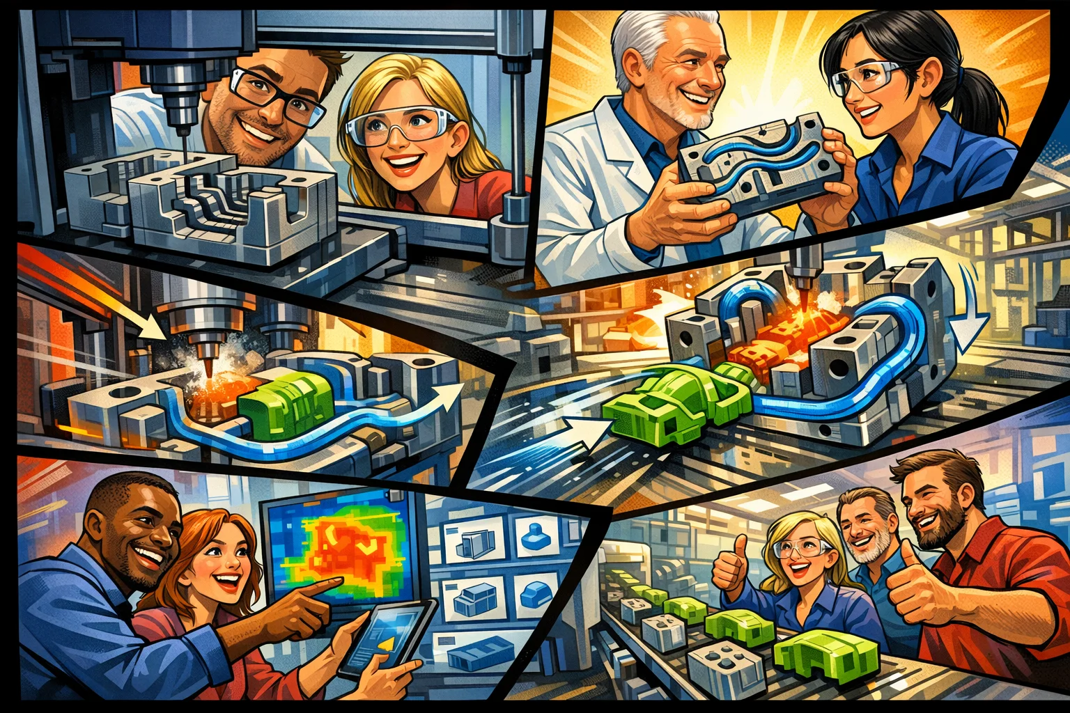 Optimering af sprøjtestøbning med konform køling